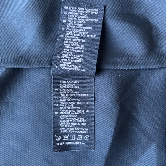 And Other Stories High Neck Black Polyester Scuba A-line Casual Shortsleev Dress - Picture 13 of 14